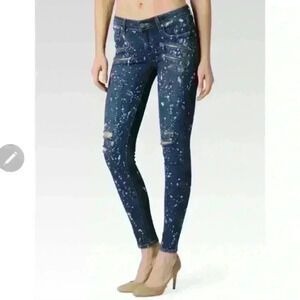 Paige Jeans Edgemont Skinny Stretch Moto in Corrosion Wash